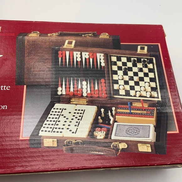 Vintage Sealed Cardinal Game Attaché Six-In-One Small Travel Games - Picture 5 of 14